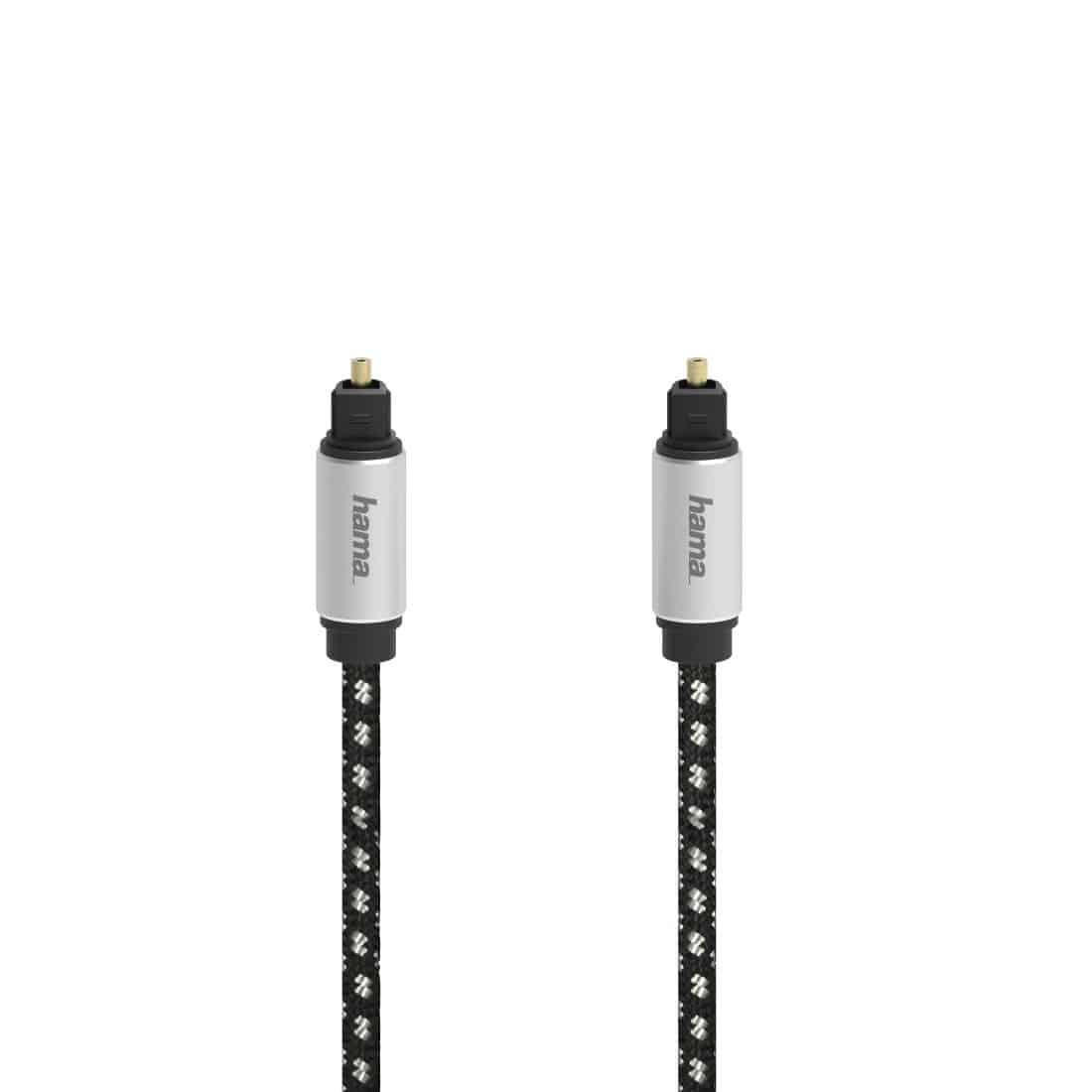 Hama Stecker Toslink auf Toslink 3 m 205448 Audio-Lichtleiter-Kabel (Schwarz) 00205448
