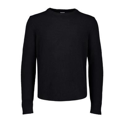 Strickpullover LINDBERGH "Strickpullover Relaxed Fit", Herren, Gr. S, schwarz, Obermaterial: 80% Wolle, 20% Nylon, Rundhals, Pullover Strickpullover
