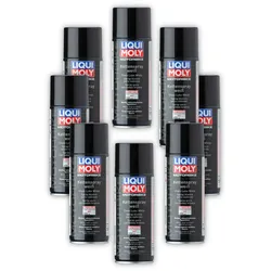 8x Kettenspray LIQUI MOLY 1591 Motorbike Kettenspray weiß Spezialfett Dose 400 ml
