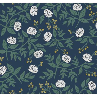 Rifle Paper Co.Peonies Navy Wallpaper