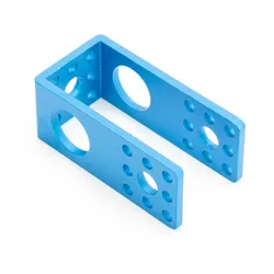 Makeblock Bügel C, Aluminium eloxiert, 2x Ø16 mm Lagerbohrung, 8mm Achsdurchführung, M4-Bohrungen