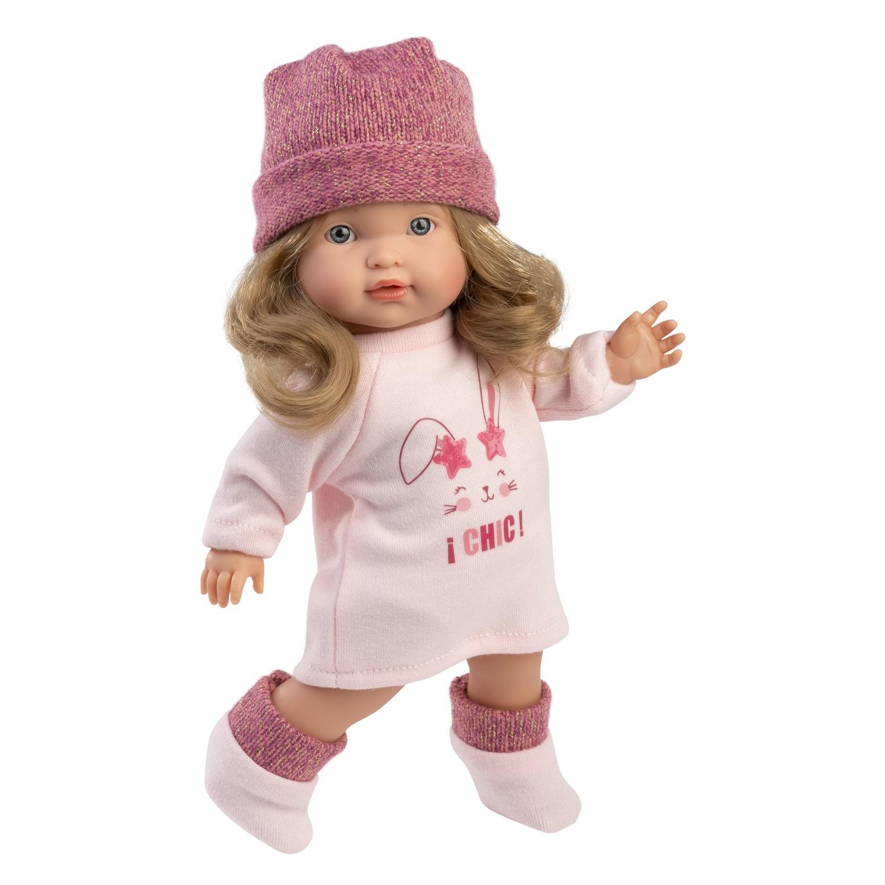 Llorens 28041 VALERIA - realistische Puppe mit Vollvinylkörper - 28 cm (4-28041)