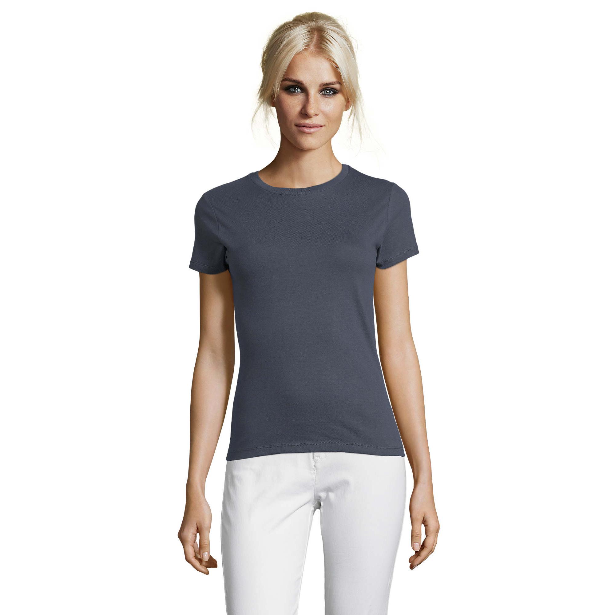 SOLS Dames/Dames Regent T-Shirt (Muis Grijs Effen)