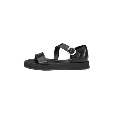 Sandale LLOYD "Hochwertige Sandale", Damen, Gr. 38, schwarz, Leder, unifarben, Schuhe Sandale, mit klassischem Design