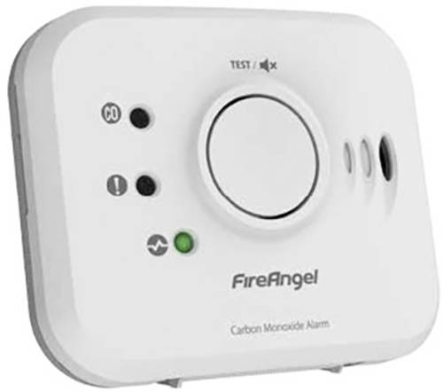 FireAngel NM-CO-10X-INT Kohlenmonoxid-Melder inkl. 10 Jahres-Batterie, auf Funk umrüstbar batteriebetrieben detektiert Kohlenmonoxid