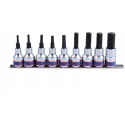 King, Bits, Tony – 9pc 1/2 Hex Bit Socket Set 80 mm