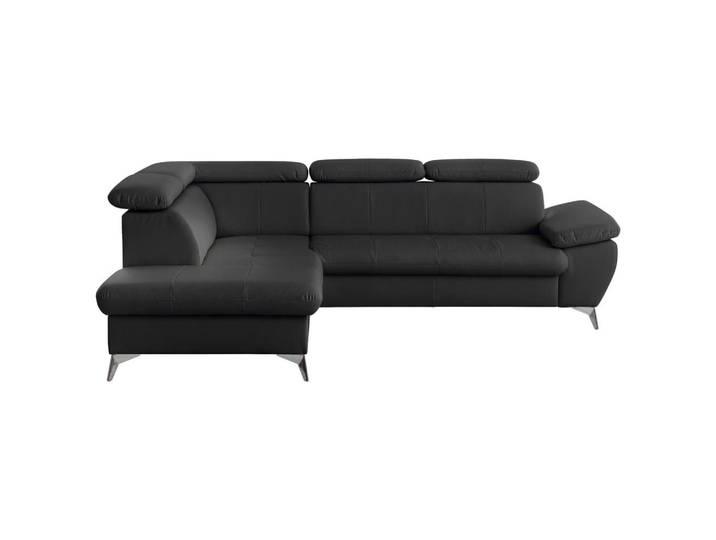 Ecksofa mit Schlaffunktion und Bettkasten Gisele Schwarz
