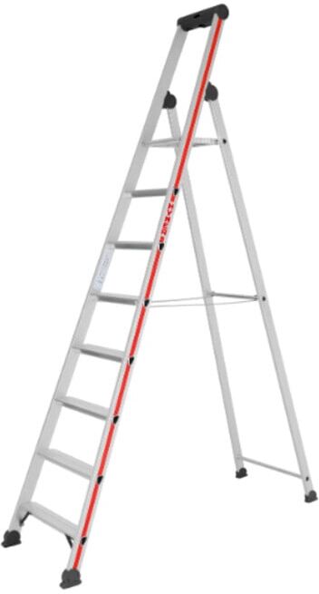 Escabeau simple avec plate-forme, 8 marches Hymer (412608)