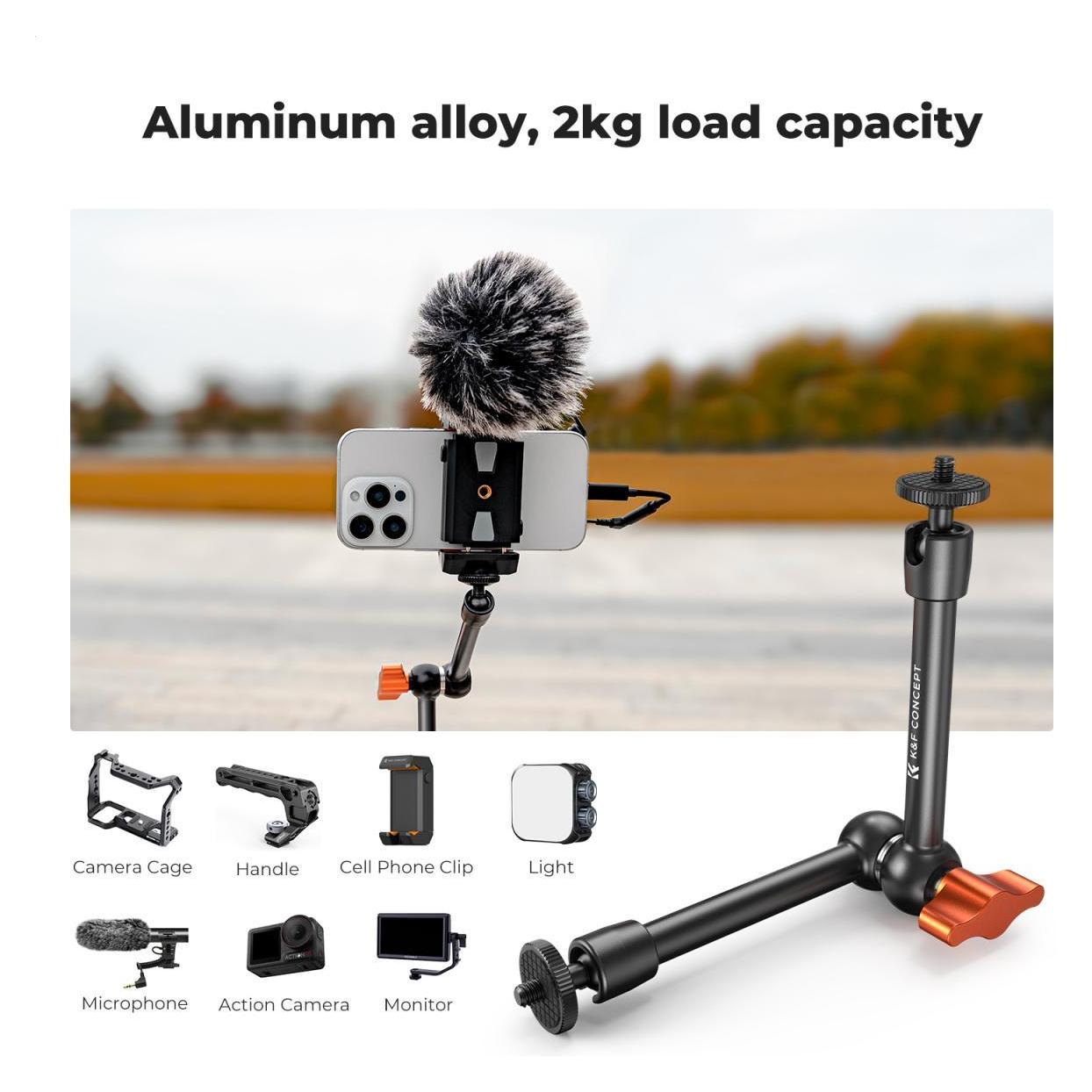K&F Concept Super Clamp & Magic Arm (Stativhalterung) (KF31.131)