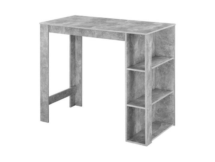 en.casa Bartisch, »Danderyd« 120x60x106 cm mit 3 Ablagefächern Betonoptik