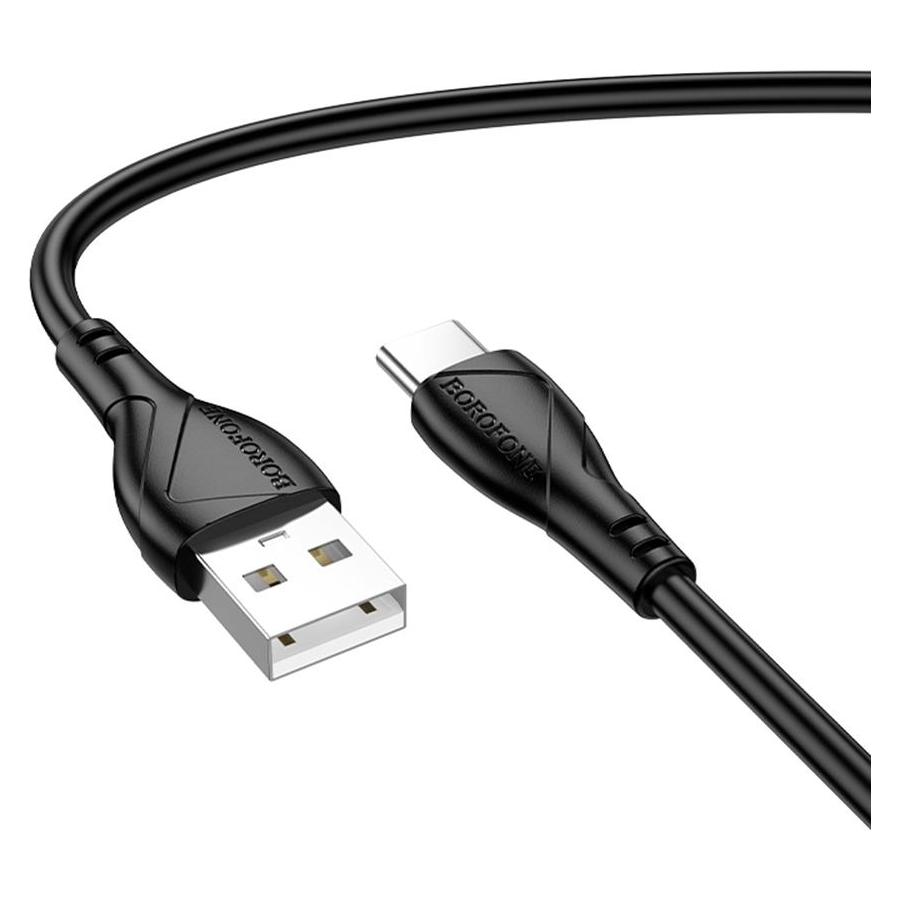 Borofone - Data Cable Energy Series (BX121) - USB to Type-C, PVC, 3A, 1m - Black (1 m, 18 W) (61774736)