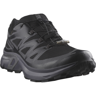 Sneaker SALOMON "XT-EVR GORE-TEX", Herren, Gr. 45, schwarz (schwarz, asphalt, schwarz), Synthetik, Textil, Schuhe Sneaker, vom XT-6 inspiriert - wasserdicht, Quicklace™