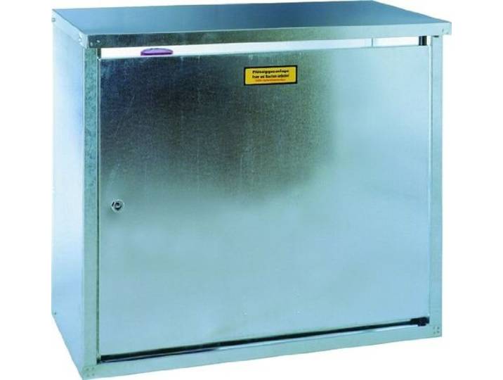 GOK Flaschenschrank Bauwagen für 11 kg Propanflaschen mit Rückwand, Flaschenzahl:2-Flaschen-Schrank