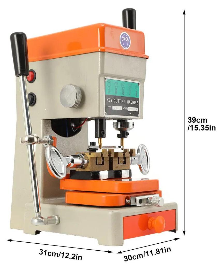 Schlüsselkopiermaschine BW-388A - Vertikale Schlüsselfräse - 150W 220V 50Hz - Elektrische Schlüsseldupliermaschine für Schlüsseldienst
