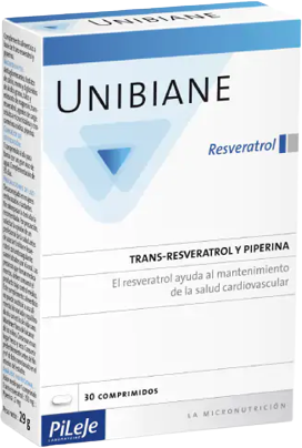 Pileje Unibiane Resveratrol 30 Capsules