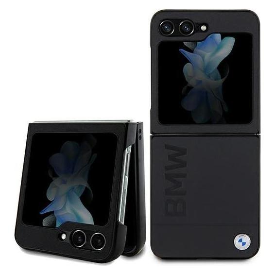 BMW BMHCZF5SLLBK Z Flip5 F731 czarny/black Leather Hot Stamp (Samsung Galaxy Z Flip5) (1545061068)