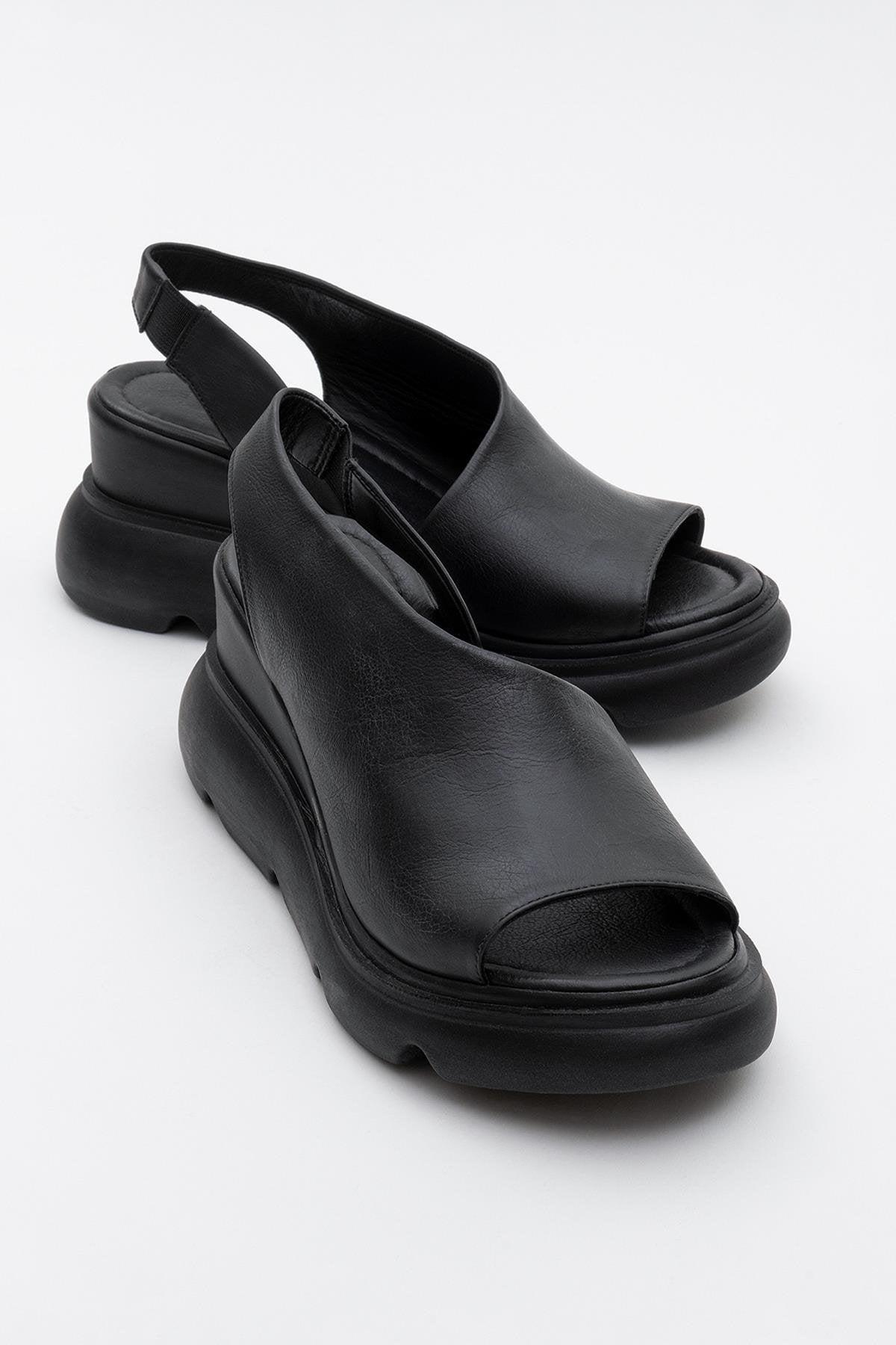 Agusto Leder-Plateau-Sandale (Damen)