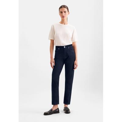 5-Pocket-Hose SEIDENSTICKER, Damen, Gr. 36, Normalgrößen, blau, 100% Baumwolle, unifarben, Hosen 5-Pocket-Hose