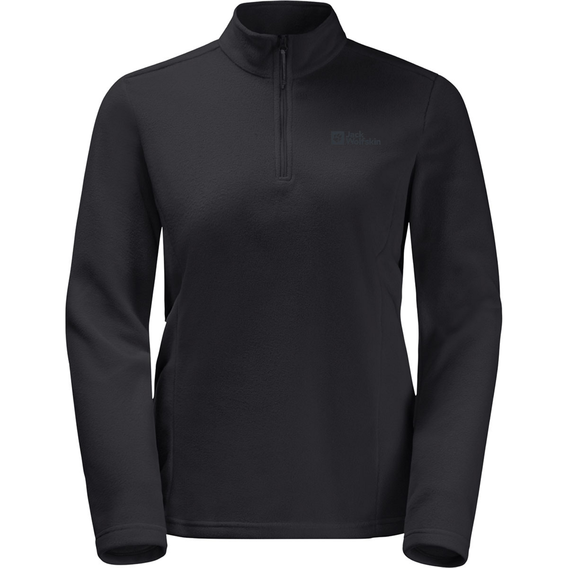 Jack Wolfskin Taunus Half Zip Damen Pullover schwarz Größe XS Camping Widerstandsfähig Polartec