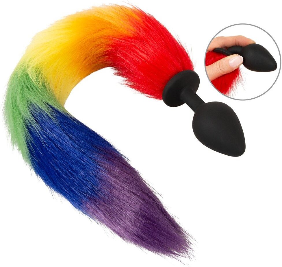 You2Toys fluffy tail arc en ciel