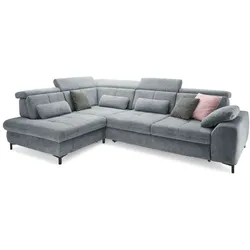 set one by Musterring Ecksofa SO 3400 Stoff Blau Blue