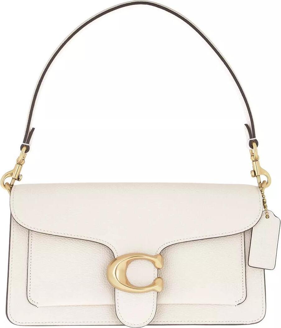 Coach Polished Pebble Leather Tabby Shoulder Bag 26 Chalk 2 gray A0124653