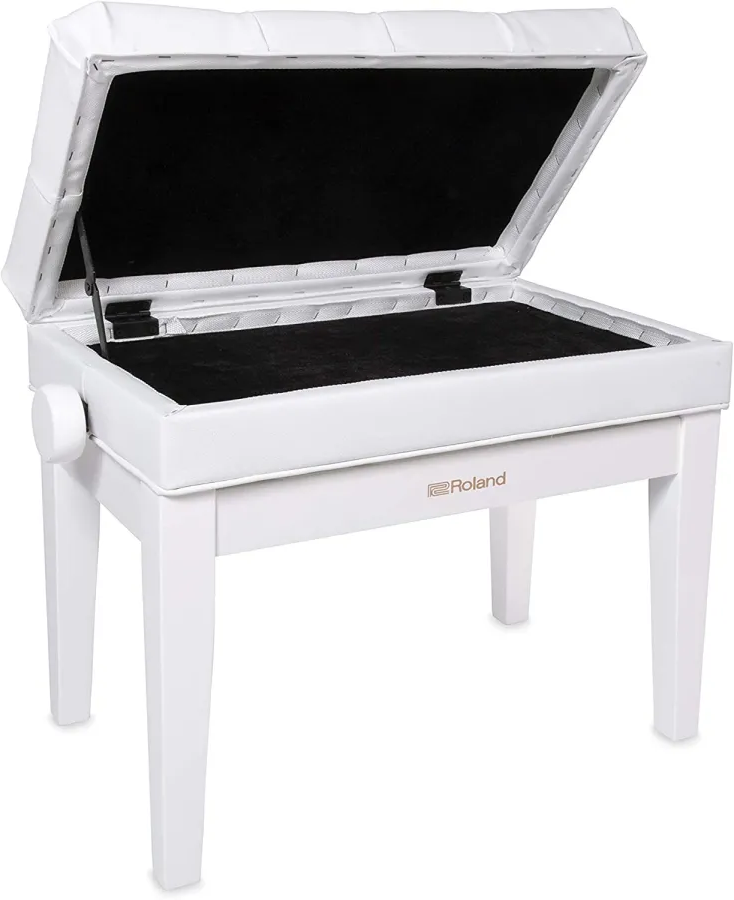 Roland RPB-500PW LUXURY Banco Piano Branco Polido c/ Regulação Altura
