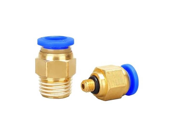 50PCS Pneumatische Luft Anschluss Fitting PC4mm 6mm 8mm 10mm 12mm Gewinde 1/8 1/4 3/8 1/2 schlauch Armaturen Rohr(PC12-04)