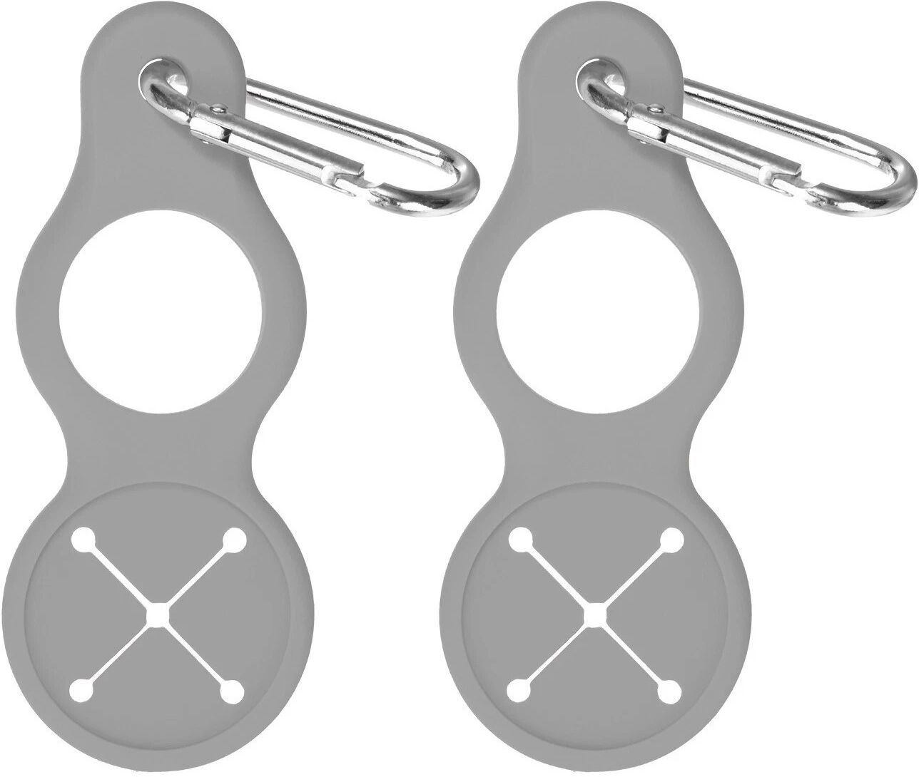 INF Pack de 2 porte-bouteilles en silicone avec mousqueton