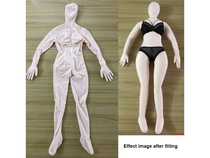 Housse de poupée 1,5 m en tissu flanelle, DIY, pour mannequin simulé, housse de coussin, accessoire de fête cosplay, décoration, douce, lavable, sans rembourrage