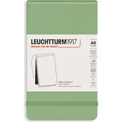 Leuchtturm 1917 Notizbuch A6, 184 Seiten, glatt, Salbeigrün, 80 g/m2