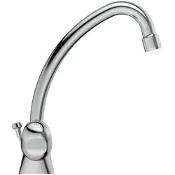 Ideal Standard Alpha Waschtischarmatur B2038AA chrom, Ausladung 155 mm, mit Ablaufgarnitur