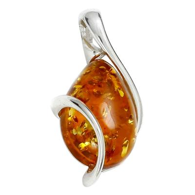Kettenanhänger OSTSEE-SCHMUCK "Ostsee-Schmuck Anhänger Romy Anhänger Romy", weiß, Schmuckanhänger, Damen, 24 x 12mm, Silber 925 (Sterlingsilber), 1,6 g, Kettenanhänger