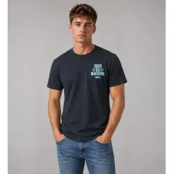 Deus Ex Machina für Herren. D263MTS379 Keramik-T-Shirt Seoul schwarz (L), Lässig, Kurzarm, Recycelte Baumwolle