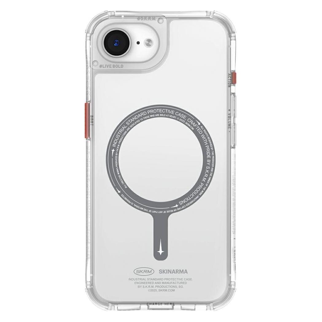 Skinarma Case Saido MagSafe for iPhone 16e clear (Apple iPhone 16e, Apple iPhone 17e) (SK-IP16E-SDOMS-CLR)