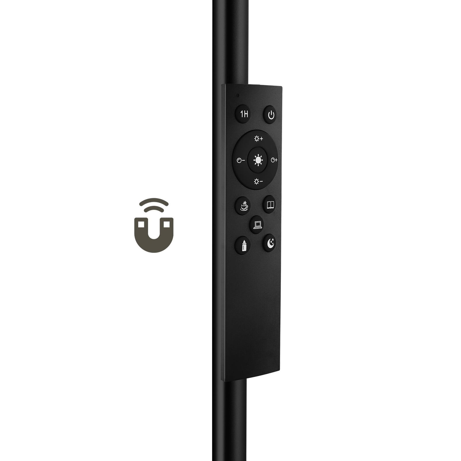 TecTake LED Vloerlamp Prisma, Dimbaar, Zwart