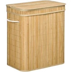WÄSCHEKORB mit Deckel 90 L, Natur