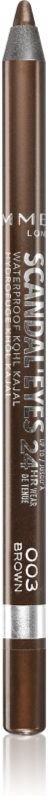 Rimmel Scandal'Eyes Khôl Kajal Vandfast eyeliner blyant Skygge 003 Brown 1.3 g
