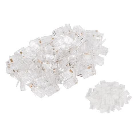 Getfort RJ45-Netzwerkstecker CAT.6 8P8C mit Führungsstift (100 Stück) (Netzwerk Zubehör) (GETFORT)