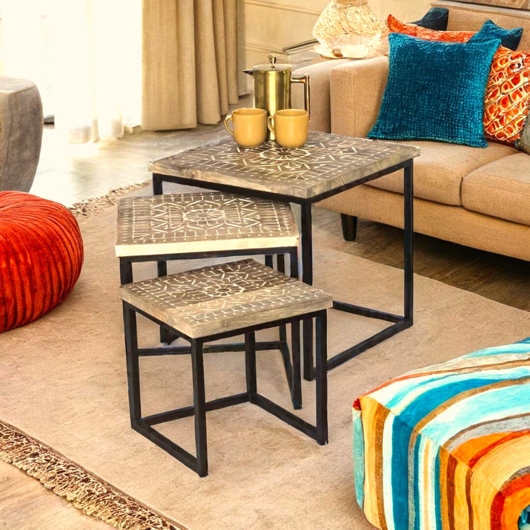 Borough Wharf 3 - Piece Living Room Table Set Black