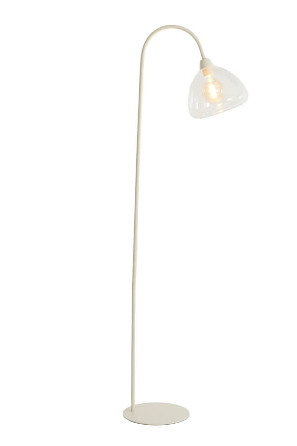Light & Living Vloerlamp Bisho crème design