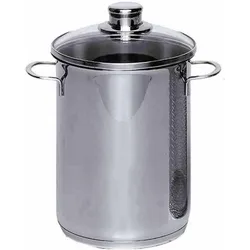 Krüger Spargeltopf, Pfanne + Kochtopf, Silber