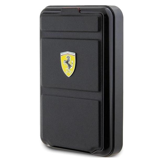 Ferrari Powerbank Bezprzewodowy 15W FEPB10MSPLEK 10000 mAh z funkcją standu czarny/black Metal Logo (10000 mAh, 15 W) (1467191292)