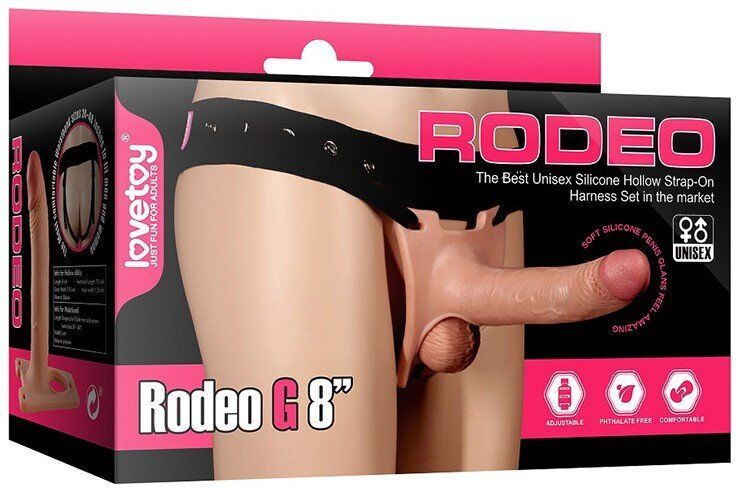 Lovetoy Strap-On Harnais avec Dildo 20 cm - Nude