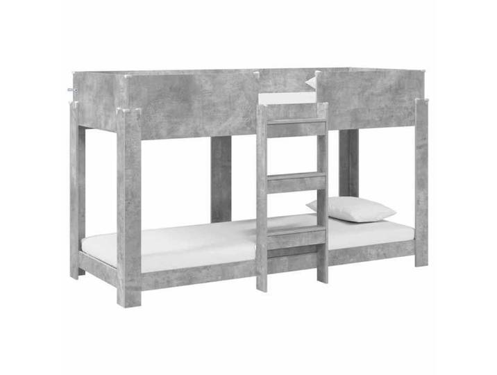Lit adulte simple 75 x 190 cm - Lit Superposé pour Enfants Gris béton 75 x 190 cm classique19610089899