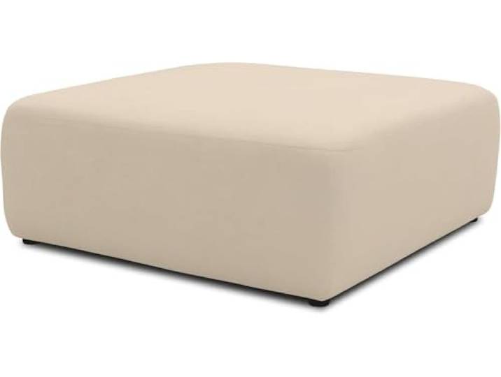 DOMO. collection Polsterhocker Adrian, Modul-Sofa, Hocker Element, Modul-Couch, Einzelelement, kombinierbar, Sitzhocker, 108 x 108 x 42 cm (BxTxH), beige