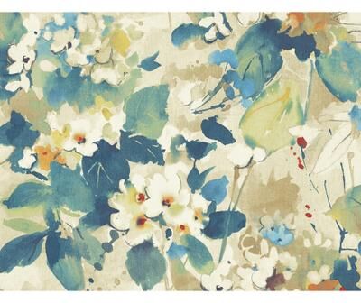 Seabrook Designs Chambon Watercolor Floral Unpasted Wallpaper