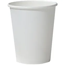 50 Pappbecher weiß 200 ml Trinkbecher 0,2 l