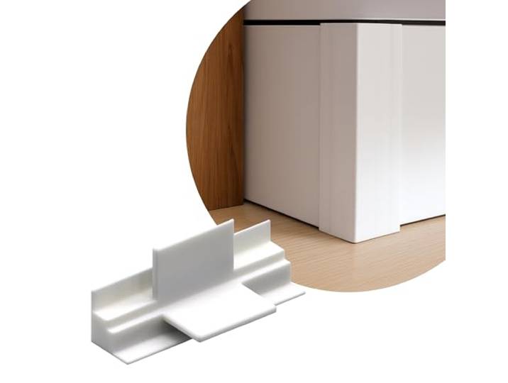 Sintrix Fab Connecteur d'angle - Compatible avec les plinthes IKEA Förbättra 8 cm - Angles intérieurs et extérieurs à 90° pour plinthes de cuisine et plinthes de finition - Convient pour les plinthes