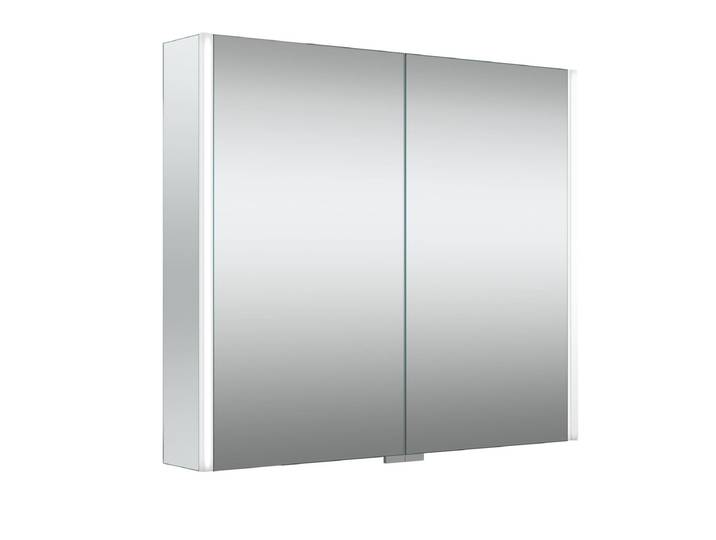 Spiegelschrank WELLTIME Ahus , transparent (gespiegelt), B:80cm H:70cm T:13cm, Schränke, Spiegelschrank, Mit Soft-Close-Funktion, inklusive Beleuchtung, Breite 80 cm, FSC